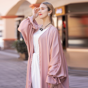 Loriya nuovo vestito kaftano Abaya in raso etnico Abaya donna musulmano abito tradizionale tacchino <span class=keywords><strong>abbigliamento</strong></span> musulmano <span class=keywords><strong>abbigliamento</strong></span> islamico - Product Image 2