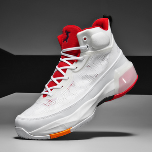 Nouvelles chaussures de sport athlétiques pour hommes, design graphique audacieux, mi-hautes, semelle intermédiaire en TPU, semelle en caoutchouc, lacets, confortables pour le basketball - Product Image 3