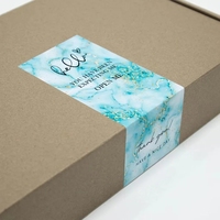 Autocollants personnalisés de remerciement pour emballage, étiquettes adhésives imprimées avec logo, étiquettes de scellage pour boîtes d'expédition en papier, étiquettes de scellage pour emballage à marque privée