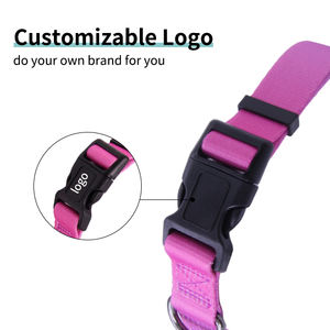 <span class=keywords><strong>Collar</strong></span> de perro con logotipo personalizado del fabricante, collares ajustables personalizados para mascotas con patrón de impresión - Product Image 4