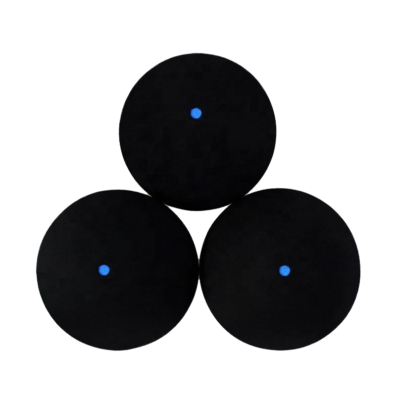 Wholesale Rebound Sports Bounce Single Blue Dot Rubber Squash Ball Toy for Adults Training