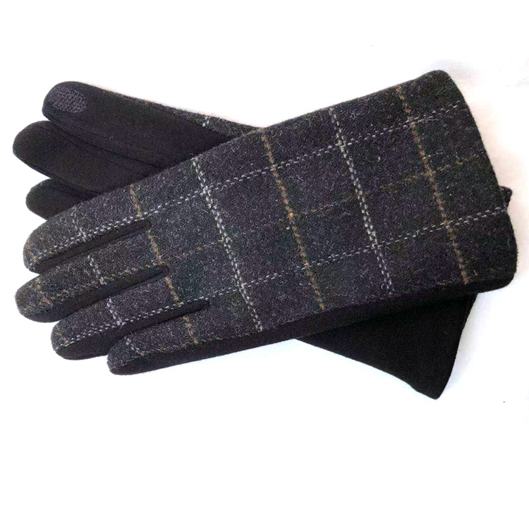 Зимние перчатки, вязаные перчатки с сенсорным экраном мужские женские перчатки