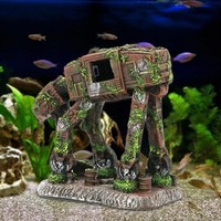 Paisaje creativo del acuario Autobots robot perros Transformers decoraciones temáticas para peceras