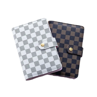 Vente en gros d'usine, agenda à feuilles mobiles A6 en cuir PU, classeur à 6 anneaux, portefeuille budgétaire, carnet, organisateur d'argent, couverture rigide