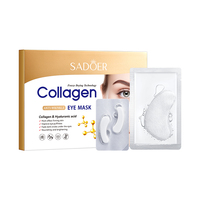 OEM SADOER Vente en gros Masque pour les yeux lyophilisé au collagène et à l'acide hyaluronique Estomper les cernes Éclaircissant Patchs en gel anti-rides pour les yeux