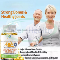 Ausreson OEM Vitamine K2 MK7 Soutien Immunitaire Complément Alimentaire Calcium Vitamine D3 K2 400mg 10000UI Capsules Molles de Vitamine K2 MK7