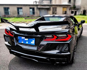 New 2019- for C8 Carbon Fiber Spoiler Wing with Self-adhesive Upgraded Z06 Style Replacement - Product Image 6