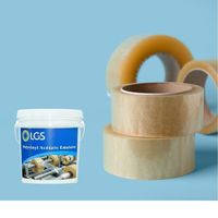 Émulsion acrylique copolymère aqueuse, matière première adhésive industrielle liquide, film protecteur de surface pour le travail du bois, marque LGS