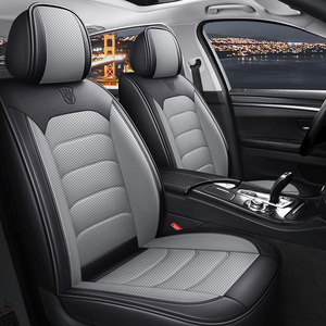 Nouvelles housses de <span class=keywords><strong>siège</strong></span> de voiture en cuir Napa de luxe toutes saisons, couvrant entièrement cinq sièges, avec garantie d'un an pour la décoration intérieure - Product Image 4