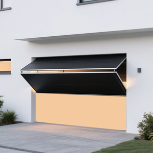 Porte pliante sans rail télécommandée Porte résidentielle verticale pliante pleine vue Porte de <span class=keywords><strong>garage</strong></span> pliante - Product Image 5