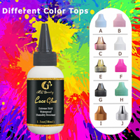 Vente en gros de colle pour cheveux 60ml de marque privée de haute qualité colle pour perruque imperméable adhésif invisible pour dentelle avec stock adéquat