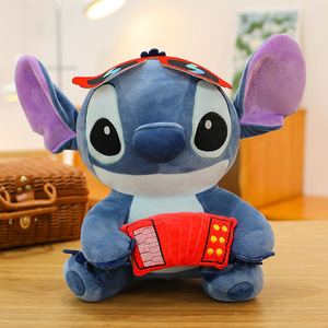 <span class=keywords><strong>Peluche</strong></span> <span class=keywords><strong>musicale</strong></span> Alien bleu avec piano, accordéon, microphone, guitare, créature spatiale, poupée en <span class=keywords><strong>peluche</strong></span>, oreiller, vente en gros - Product Image 5
