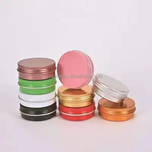 rose gold/pink/matte white aluminum tin 50g/150g,colorful printing aluminum candle tin,pink metal tins round shoe polish