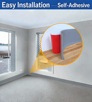 Plinthe autocollante souple en PVC, moulure décorative en vinyle pour la décoration murale de la maison et du bureau