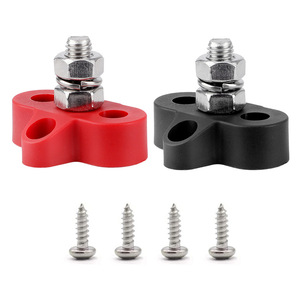 CNSPEED Screw <b>Terminal</b> ZH102038-M8BKRD Brass 12V 24V For Yachts Ships Cars RVs Modified Vehicles - Product Image 5