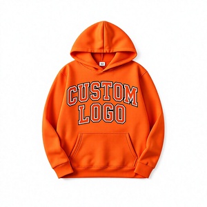 Sweat à capuche unisexe en molleton bouclette 320 g/m² avec logo personnalisé, 100 % coton, coupe oversize, style streetwear, vierge et uni - Product Image 4