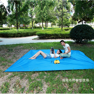 New Outdoor Camping Blue <strong>Tent</strong> Pu 1500 UV Rain-Proof Waterproof Cloth Sun Shelter Awning Blue Camping Trap Rain Fly - Product Image 6