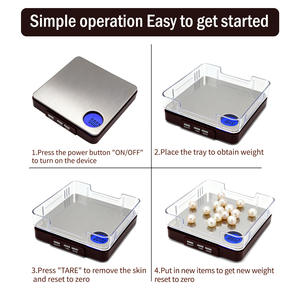 เครื่องชั่งดิจิตอลแบบพกพาสำหรับชั่งเครื่องประดับ ดีไซน์ใหม่ ความแม่นยำ 200 กรัม*0.01 กรัม ชั่งน้ำหนักได้สูงสุด 1 กิโลกรัม/1 กรัม ชั่งทองคำได้ - Product Image 5