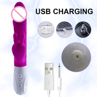 Vibrateur chauffant 3 en 1 pour clitoris et point G, masseur en silicone médical avec 7 modes de vibration, jouets sexuels pour femmes