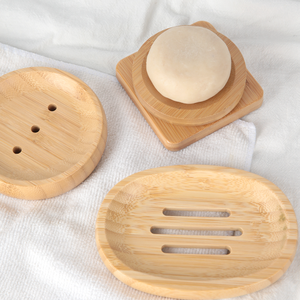 Быстрая доставка: Экологичная подставка для мыла из натурального дерева с дренажем, бамбуковая мыльница для ванной комнаты - Product Image 3