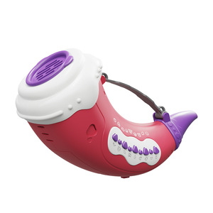 Trompeta de juguete con forma de plátano para niños, instrumento musical de plástico con asa, diseño ligero y portátil - Product Image 2