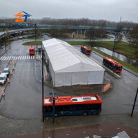Tente d'entrepôt en alliage d'aluminium, abri de stockage robuste, structure portable pour le stockage d'articles divers et de marchandises générales