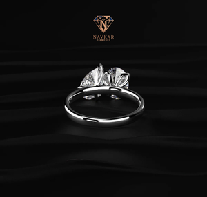 Top Quality Moissanite <b>Diamond</b> <b>Ring</b> High Quality 18K White Gold Plated Engagement <b>Ring</b> For Women Available At Best Market Price - Product Image 4