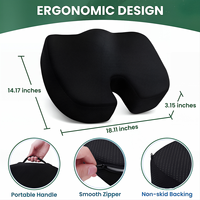 Coussins orthopédiques ergonomiques en mousse à mémoire de forme en gel en U, personnalisables avec logo/emballage, pour chaise de bureau et voiture, certifiés OEKO-TEX – Tendance actuelle
