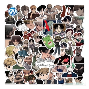 50 autocollants imperméables pour ordinateur portable, réfrigérateur, journal, graffiti, BL, anime, kawaii, pack de bandes dessinées Killing <span class=keywords><strong>Stalking</strong></span> - Product Image 1