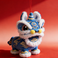 Peluche personnalisable Danse du lion du Nouvel An chinois, jouet décoratif en matière douce, poupée compagnon en peluche, cadeau, vente directe d'usine, vente en gros