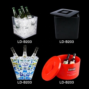 Tùy chỉnh nhựa <span class=keywords><strong>pp</strong></span> ps với ánh sáng LED <span class=keywords><strong>Ice</strong></span> <span class=keywords><strong>Bucket</strong></span> rượu sâm banh <span class=keywords><strong>Ice</strong></span> Cooler xô cho các sự kiện bên Bar Xmas - Product Image 6