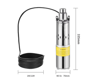 Pompe à eau solaire submersible portable de 3 pouces pour jardin et agriculture - Product Image 1