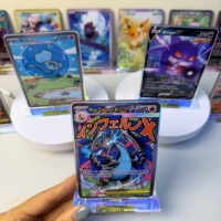 Ornamen Standee Kartu Akrilik Anime Elf, Kartu TCG Monster Eevee, Stand Akrilik Laser, Koleksi, Cetak Dua Sisi, Hadiah