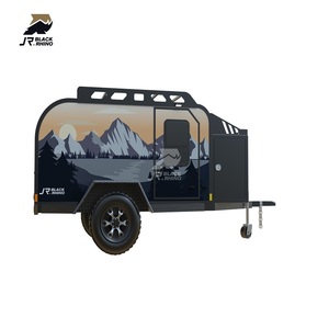 Overland 13Ft Shandong Aluminio <span class=keywords><strong>Camper</strong></span> Trailer Mini <span class=keywords><strong>4x4</strong></span> Offroad Travel Trailer con accesorios para acampar - Product Image 2