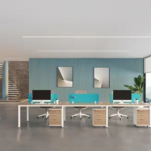 Mesa de trabalho modular para escritório, coworking, novo design moderno, cubículo, call center, estação de trabalho