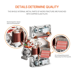 Interruptor de Circuito de 32 Amperios, 3P, 63 Amperios, Trifásico, para Distribución de Bajo Voltaje CA y CC en Paneles Industriales - Product Image 3