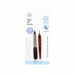 Professional K Beauty <b>Nail</b> Supply Stainless Steel Manicure Pedicure Tool <b>Kit</b> with <b>Nail</b> File Trimmer Made in South Korea - Product Image 2