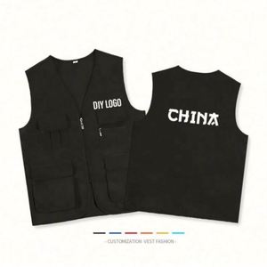 Chaleco de Pesca Multibolsillos con Logotipo Personalizado, Chaleco de Verano para Senderismo, Periodismo, Fotografía, Camping y Trabajo de Pesca - Product Image 4
