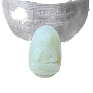 Pendentifs et amulettes en jade Hetian, style vintage, en provenance de Mongolie du Nord, avec les douze signes du zodiaque et les huit divinités patronnes, pour hommes et femmes, vente en gros - Product Image 5