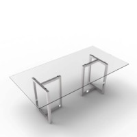 Ensemble de Table à manger rectangulaire, moderne et Simple, en verre, élégant, de luxe, offre spéciale,