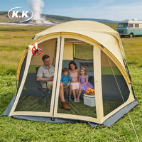 Tente de camping pour hayon de voiture SUV Kawagebo Kamp (KK) imperméable pour 6 à 10 personnes, grande tente pour voiture, fourgonnette, pick-up avec bâche de protection contre la pluie