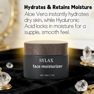 <span class=keywords><strong>Crème</strong></span> hydratante pour le visage SYLAX, sans parfum, non grasse, avec squalane, aloe vera, céramide et acide hyaluronique - Product Image 6