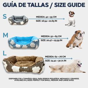 Cuccia per animali Yommy Cloud, morbida e accogliente, in cotone, calda e comoda per cani e gatti di taglia piccola e media - Product Image 4