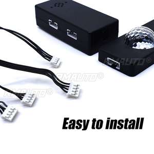 Car Interior Ambient Lamp <b>Lighting</b> Multiple Modes <b>Lighting</b> USB <b>Wireless</b> Remote Voice Control LED Strip Decoration Foot Light - Product Image 5