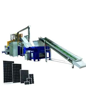 Système de production d'énergie photovoltaïque de tournesol solaire Panneaux solaires Usine de recyclage Silicium Métal Machine de recyclage