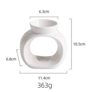 Aroma dupa cahaya teh kustom, pembakar hangat minyak esensial parfum keramik, pembakar minyak esensial lilin melar - Product Image 5