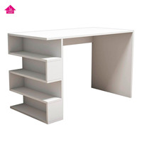 Bureaux en bois blanc au design moderne Table d'ordinateur multifonction de haute qualité pour la maison et l'école Mobilier de bureau