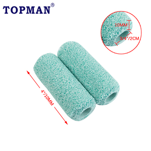 TOPMAN 4 Inch X 3/8 Inch Nap Premium Microfiber Highly Durable Jumbo Mini Paint Roller Smooth Surface Rodillo De Pintura - Product Image 2