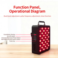 Panel de Terapia LED de Luz Roja e Infrarroja Cercana REDSKY para el Cuidado de la Salud, con Calentamiento, Enchufe Estadounidense, 60 LED, 2 Años de Garantía, para la Cara
