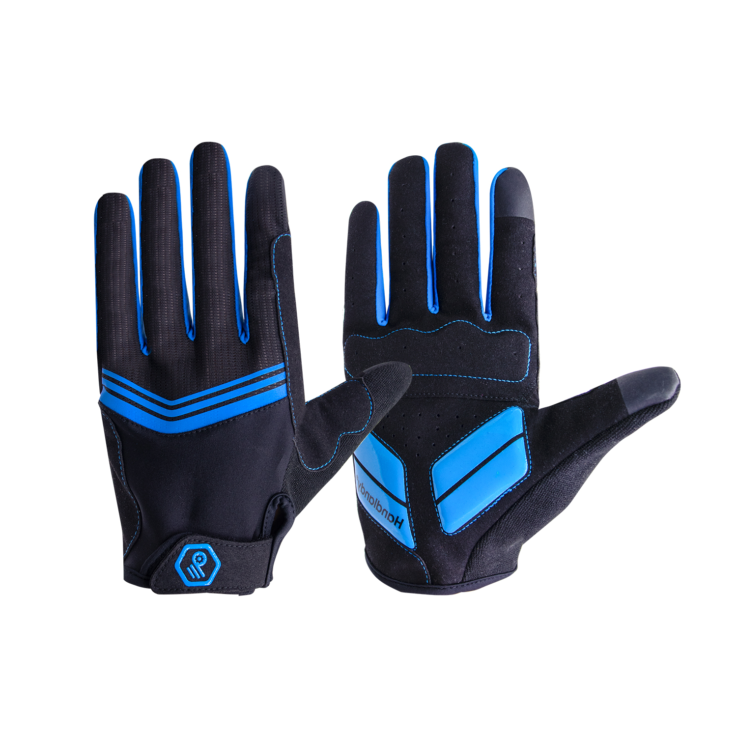 Handlandy хорошая цена цвет синий, черный; Большие размеры 2 сенсорный экран finger обувь с дышащей сеткой горный ручной велосипед мото спорт Велоспорт перчатки